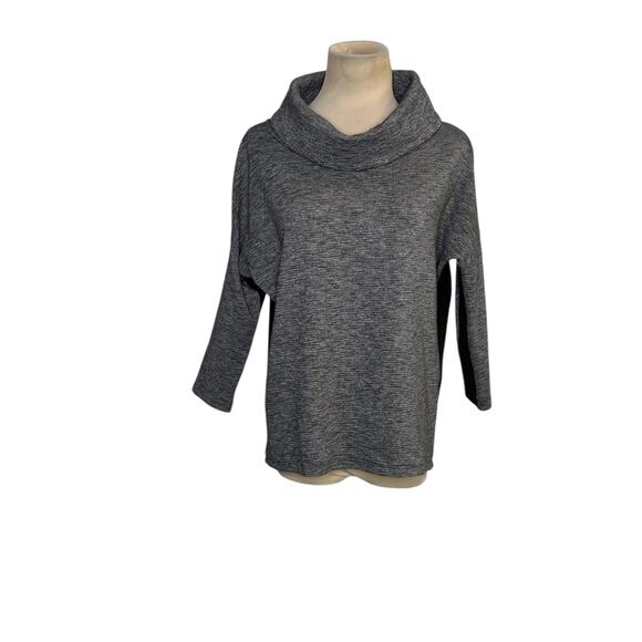 Armani Exchange gray black cowl neck sweatshirt size Small - Picture 11 of 14
